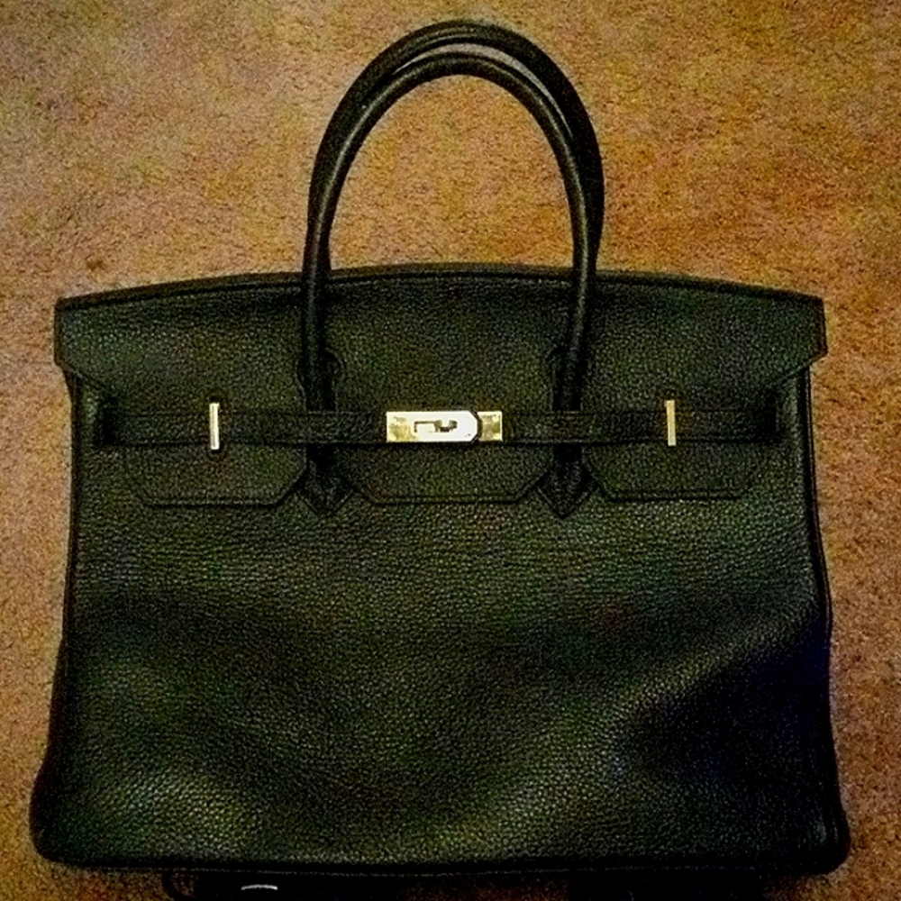 Hermes Paris burkin bag 40 cm black